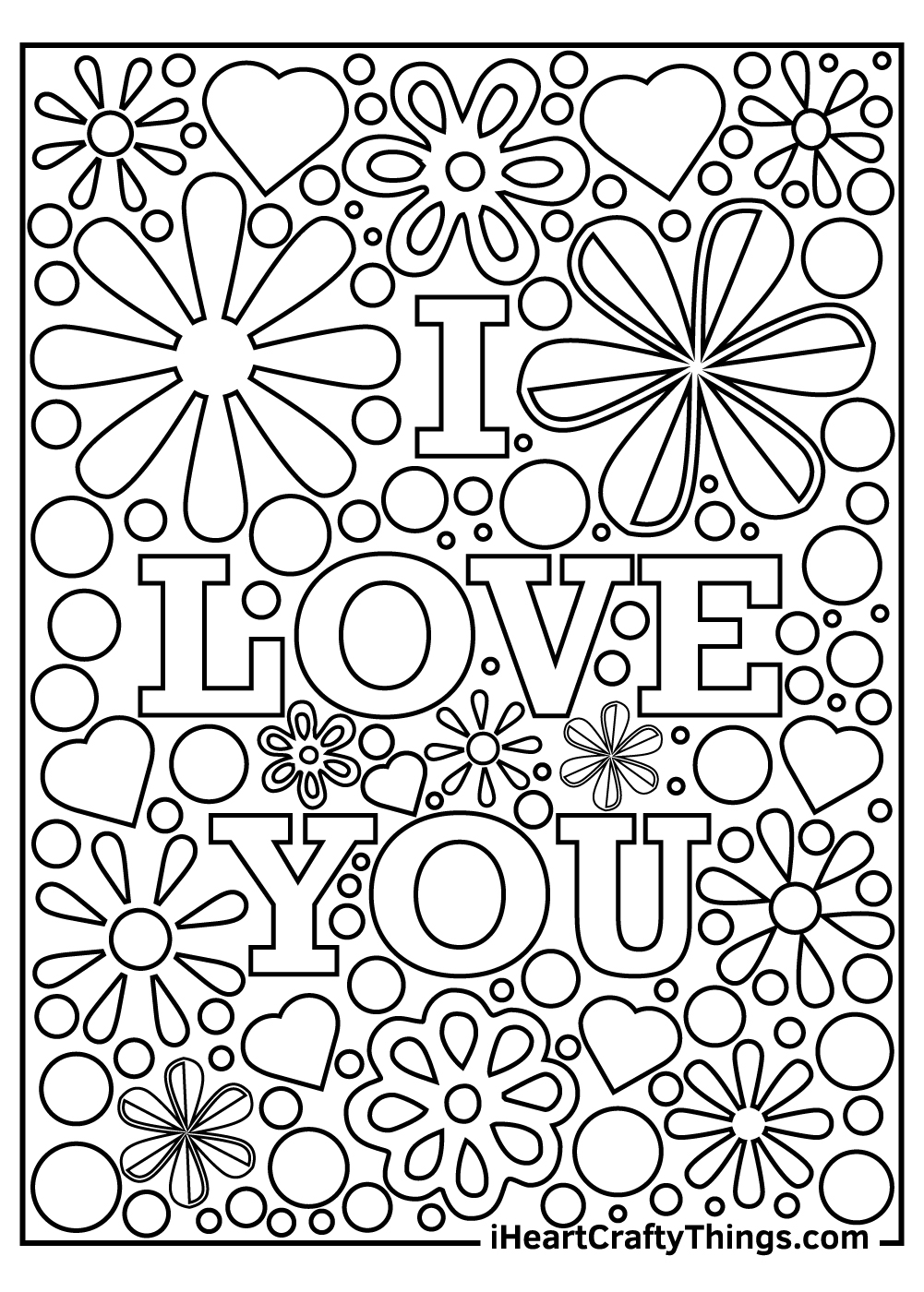 I Love You Coloring Pages (Updated 2022)