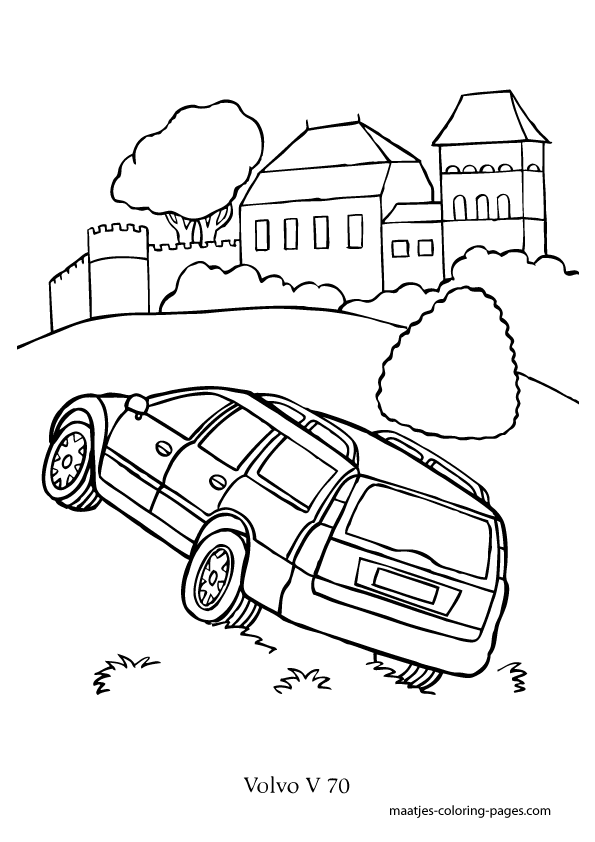 Volvo V 70 coloring page