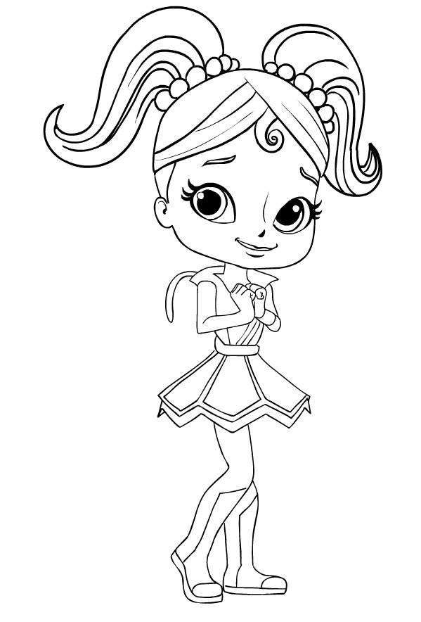 Anna Banana from Rainbow Rangers coloring page