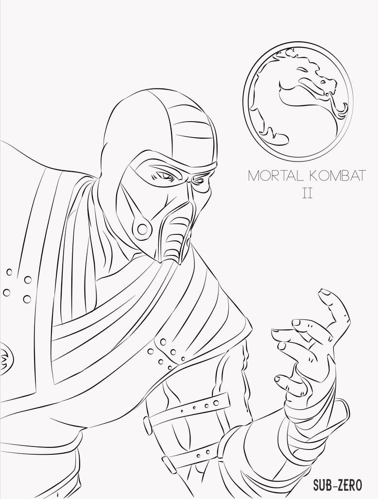 Mortal Kombat Coloring Pages | 80 Pictures Free Printable