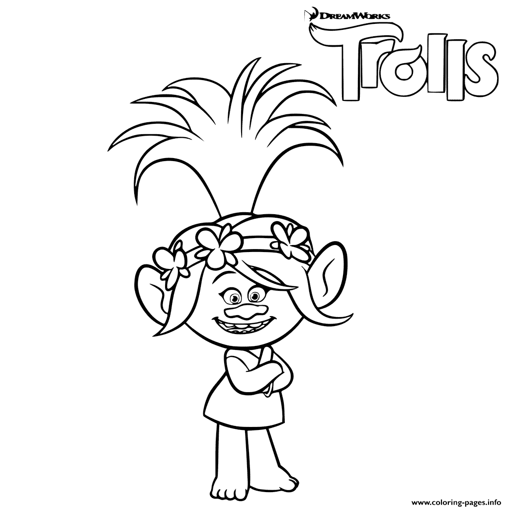 Trolls Poppy Troll Coloring Pages Printable
