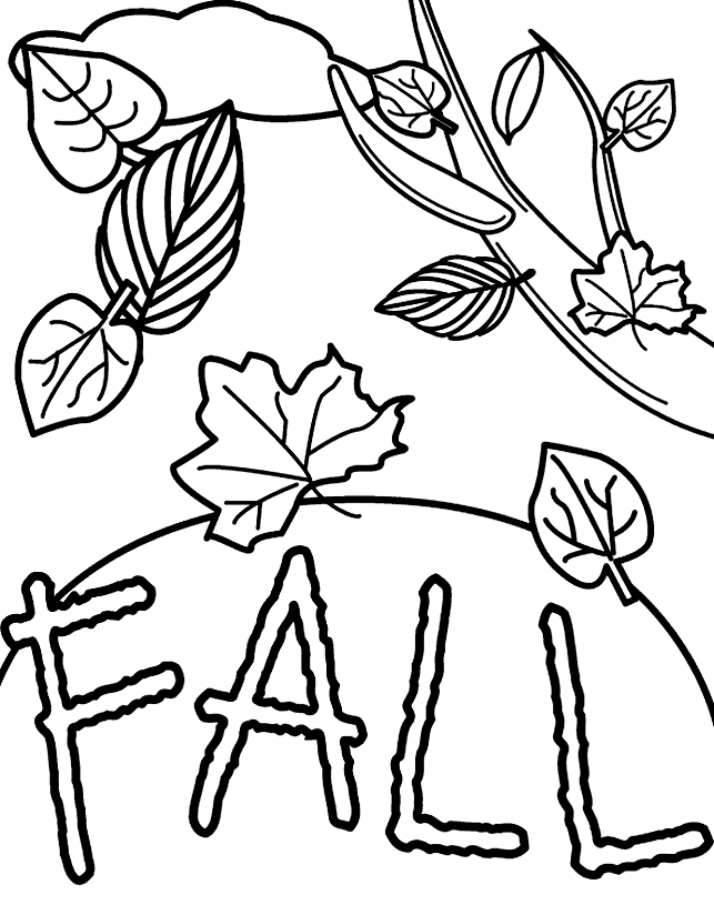 Fall Tree Coloring Page - Coloring Pages for Kids and for Adults
