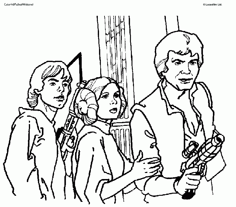 8 Pics of Luke And Leia Star Wars Coloring Pages - Star Wars Luke ...