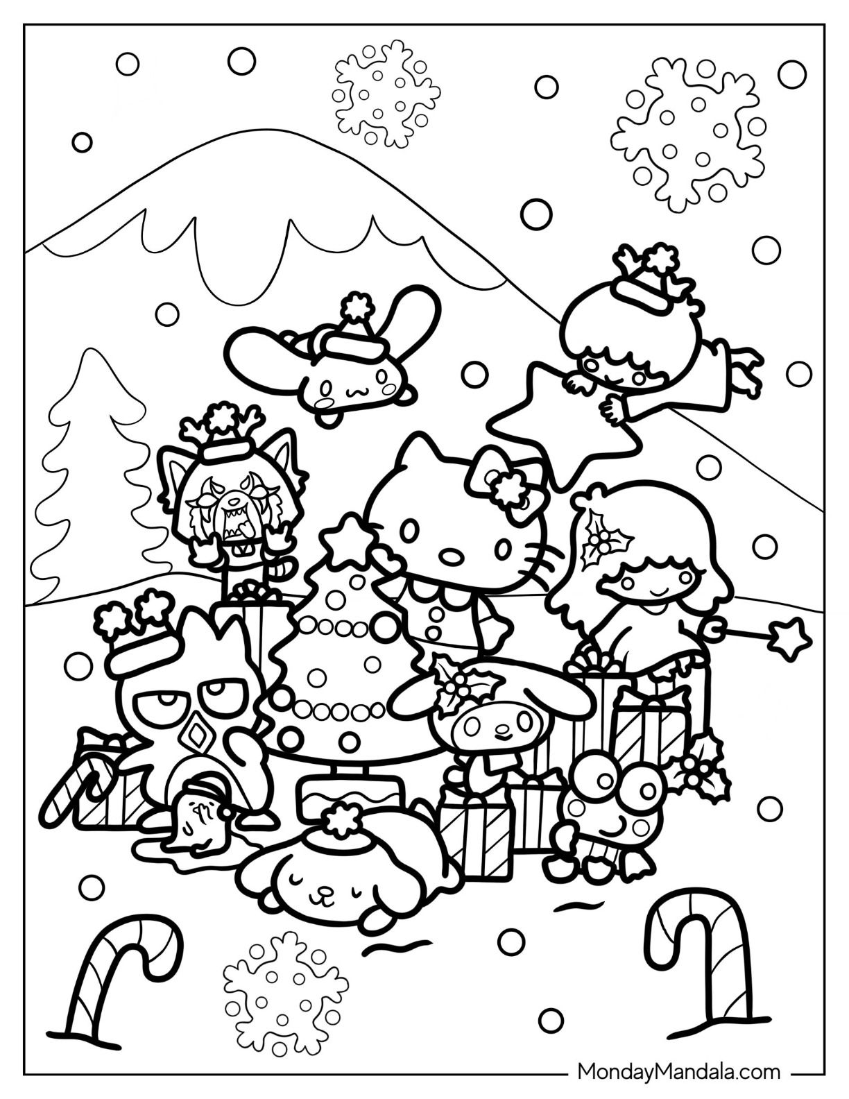 30 Sanrio Coloring Pages (Free PDF Printables) in 2023 | Hello kitty  colouring pages, Kitty coloring, Hello kitty coloring