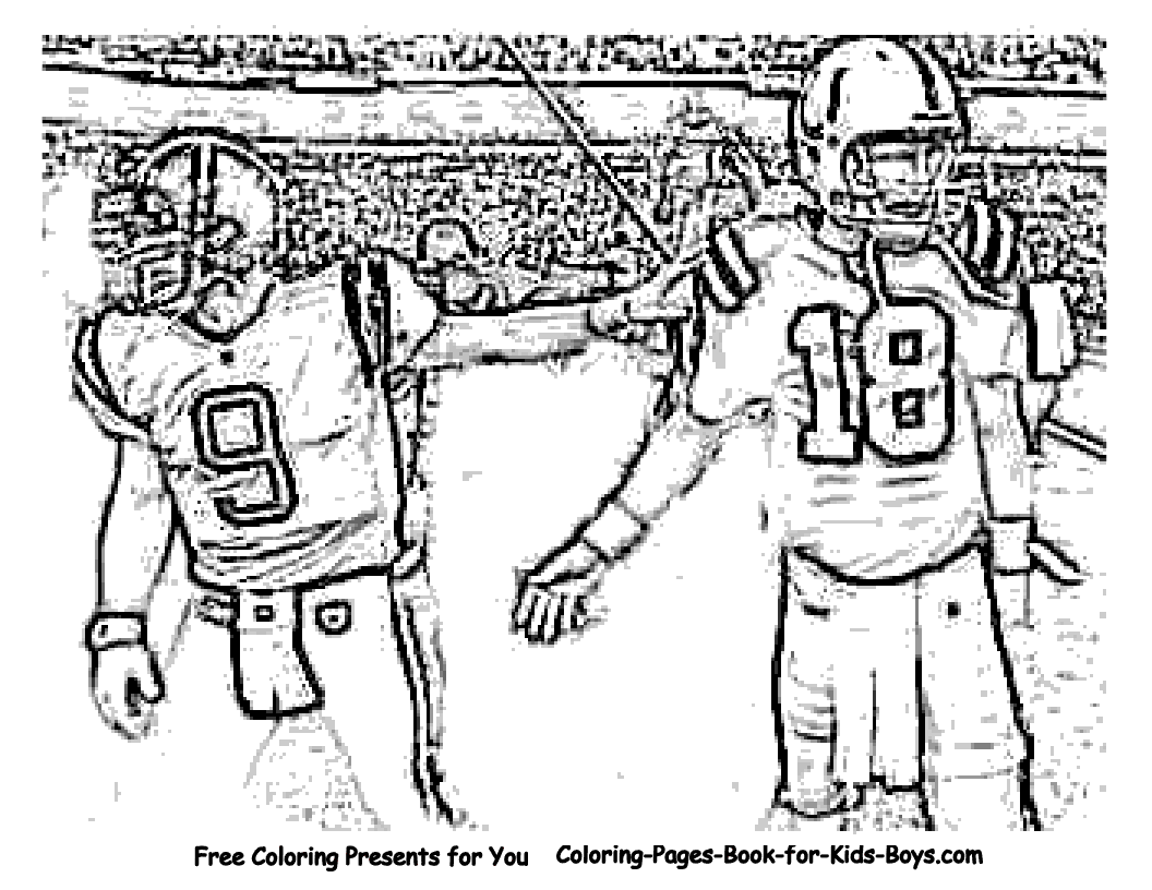 Football Game Coloring Pages   Coloring Home