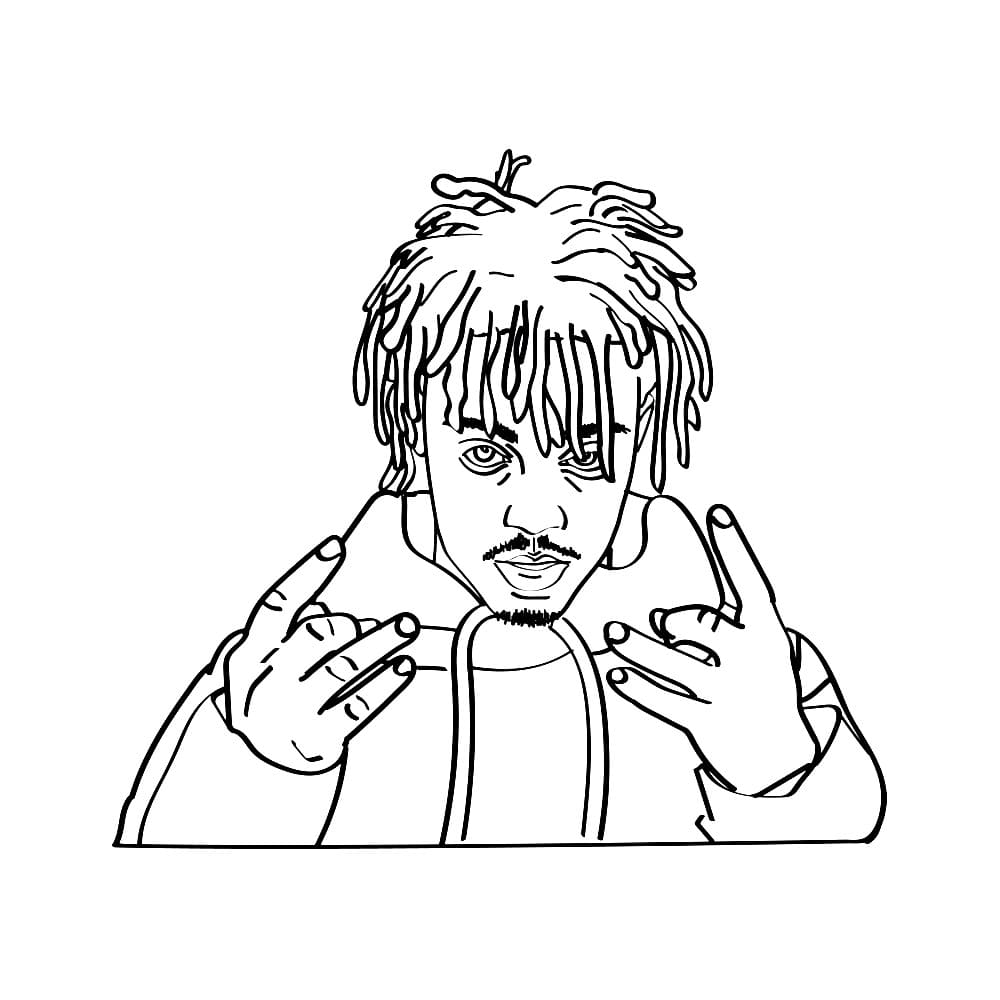 Juice WRLD Coloring Pages - Free coloring pages
