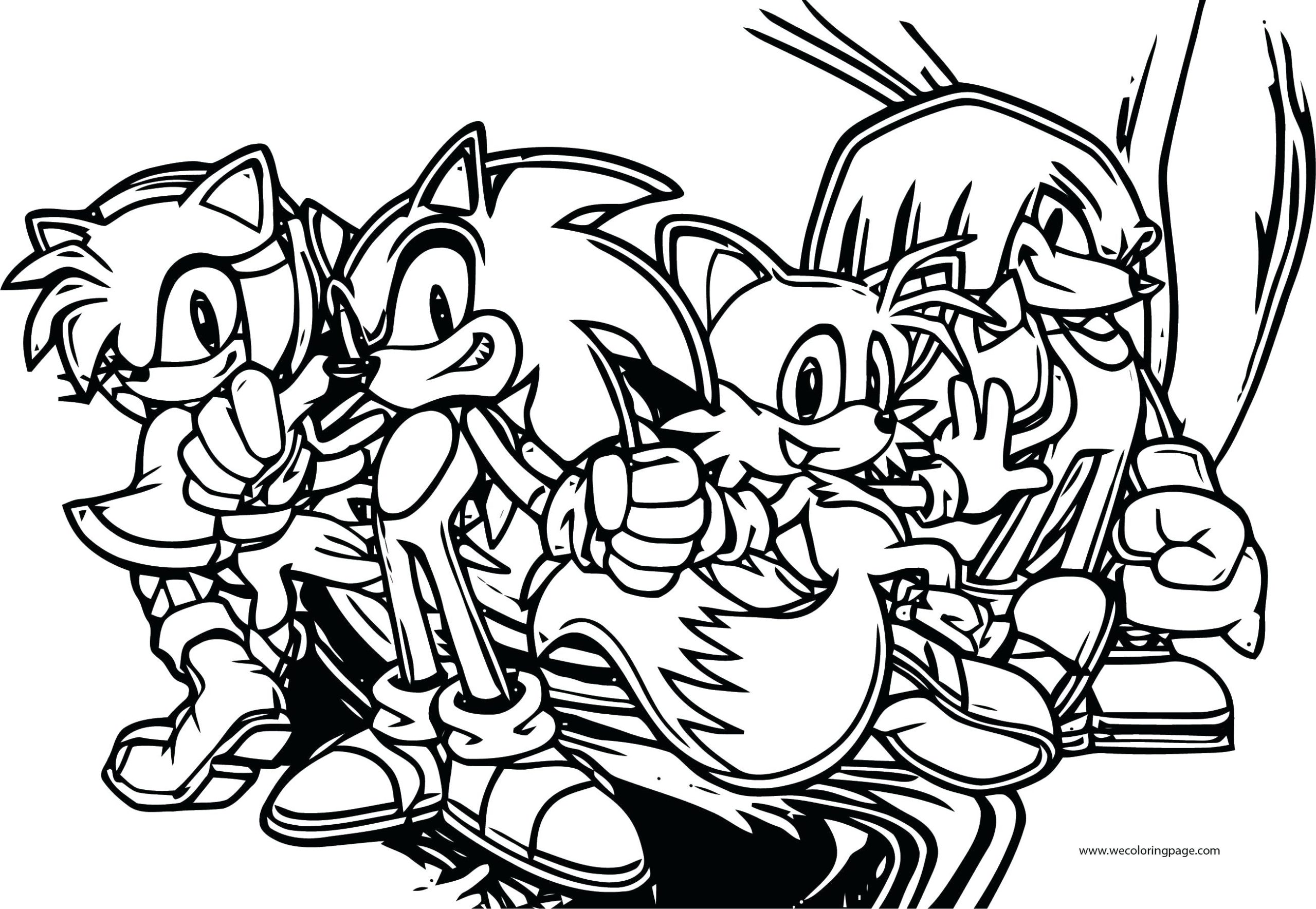Sonic And Friends Coloring Pages Printable