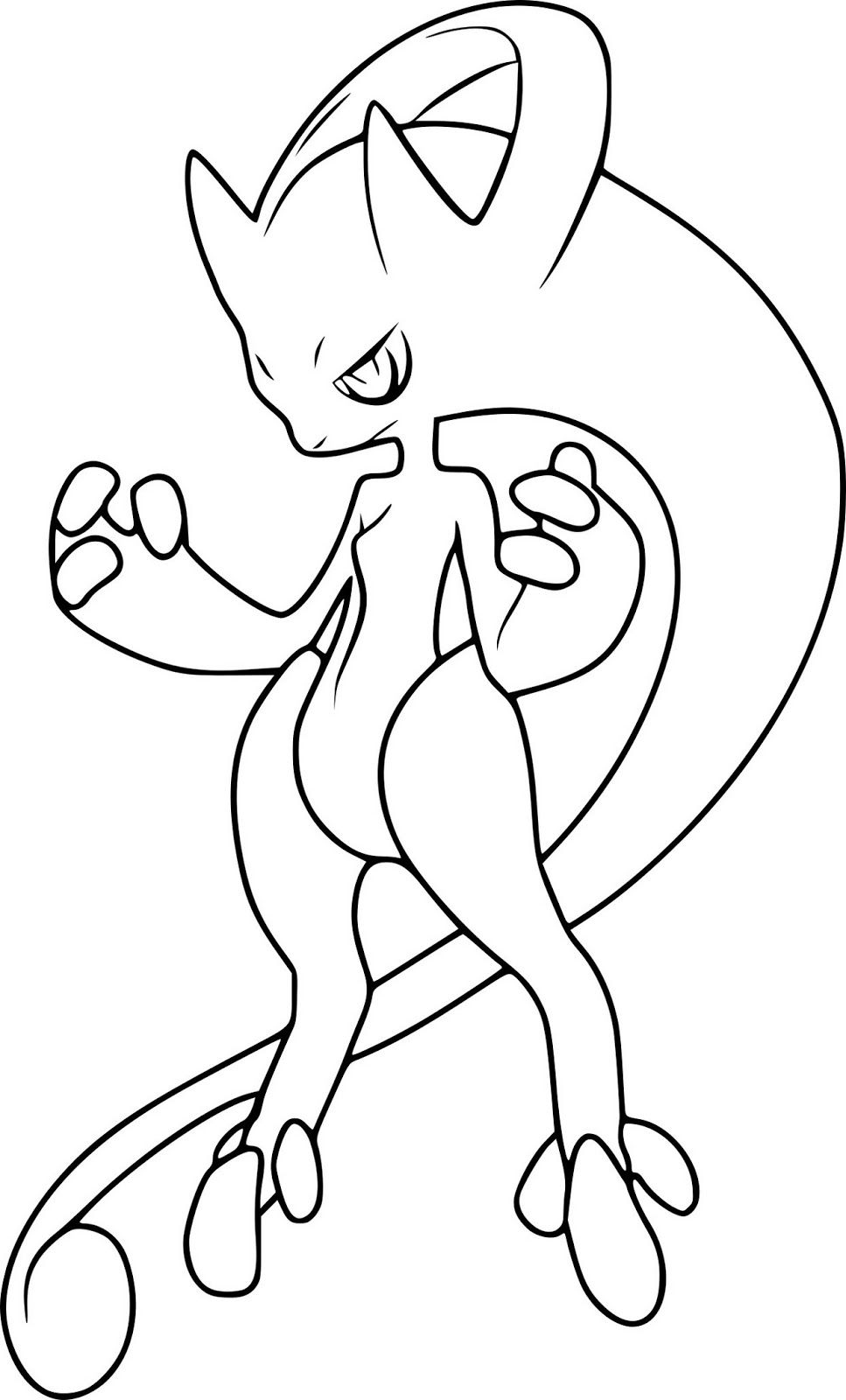 Mega Mewtwo Y Coloring Page in 2020 | Pokemon coloring, Pokemon coloring  pages, Pokemon sketch