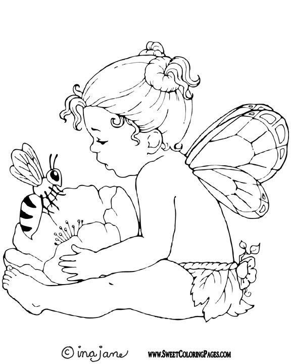 Baby Fairy Coloring Pages at GetDrawings | Free download