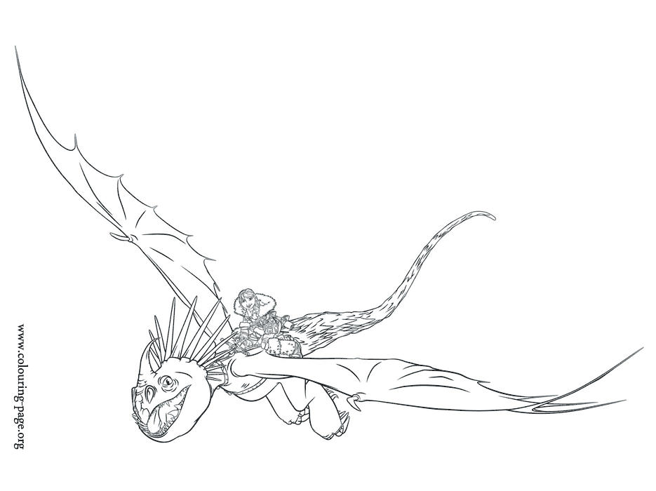 How to Train Your Dragon 2 - Astrid and Stormfly coloring page