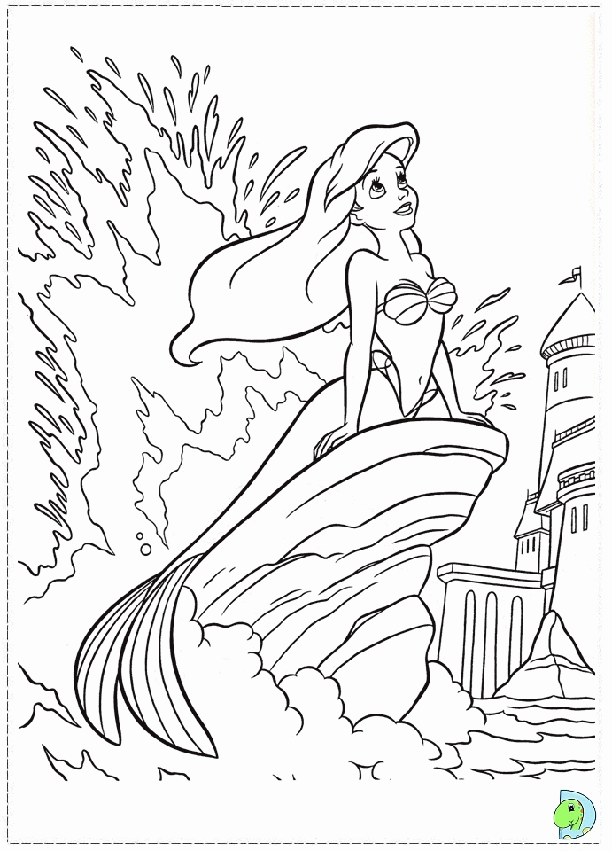 Little Mermaid Coloring Pages For Kids My Image Sense