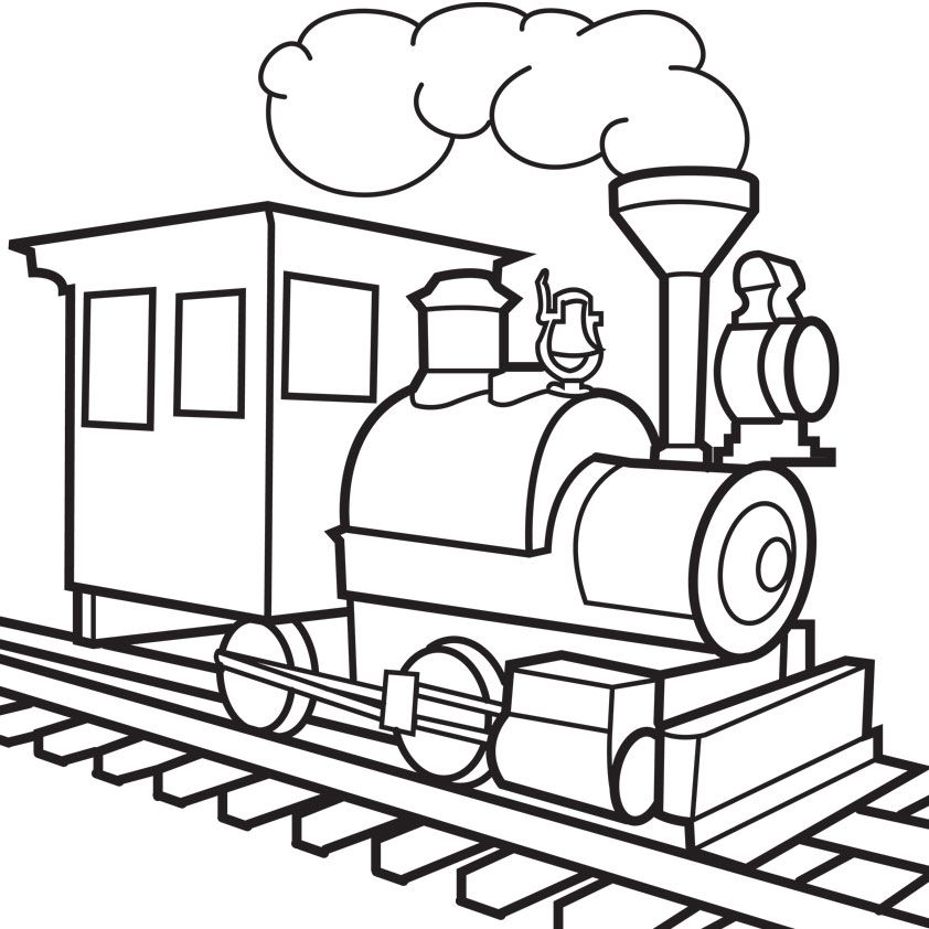 Cartoon Train Picture - Coloring Home