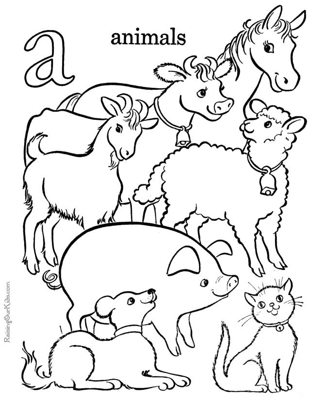 Printable alphabet coloring pages | kids coloring pages 