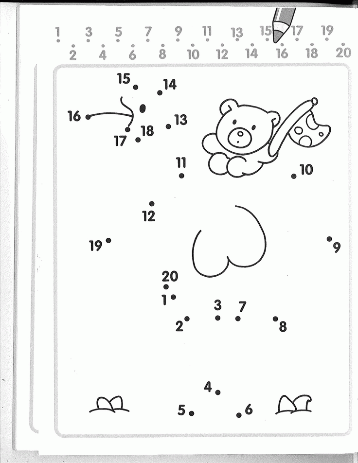Numbers 1 20 Dot To Dot Coloring Home