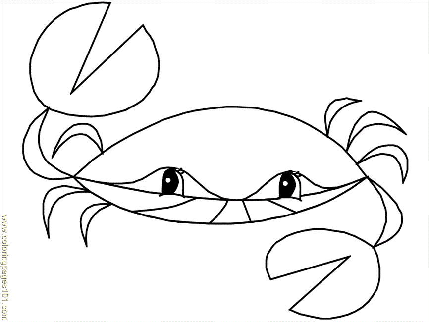 Coloring Pages Ocean Crab2 (Animals > Others) - free printable 