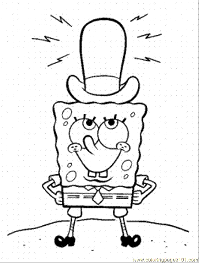 spongebob halloween Colouring Pages