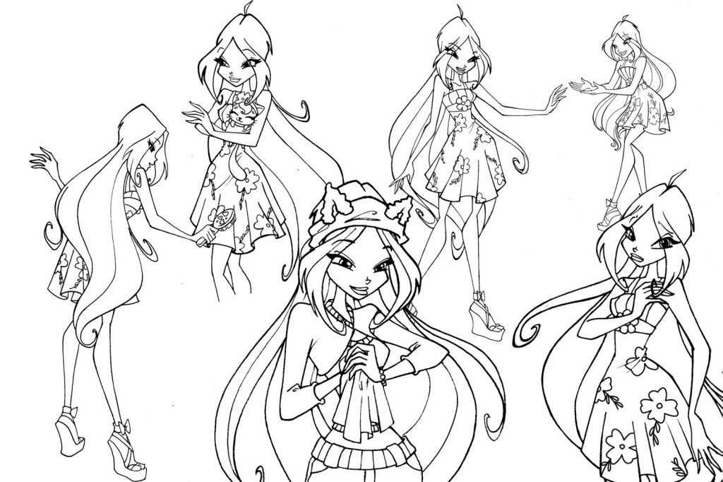 Winx Club Coloring Pages - Free Coloring Pages For KidsFree 