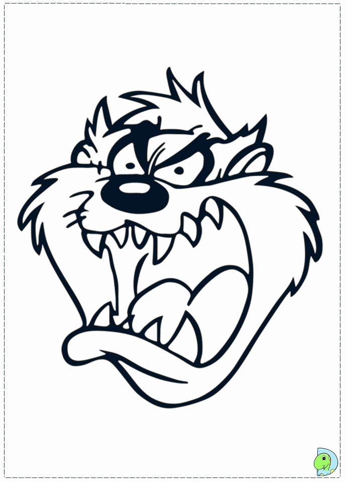 Tasmanian Devil Coloring Pages Tattoo Page 14 - Coloring Home