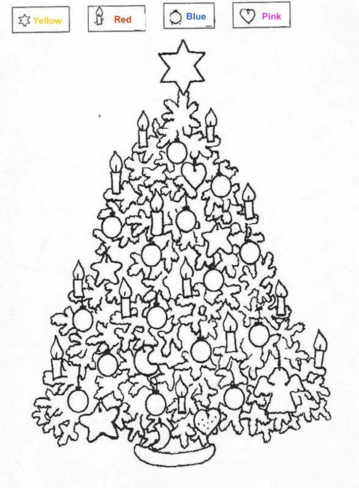 Christmas Tree Coloring Pages - Picture 4 – Christmas Tree 