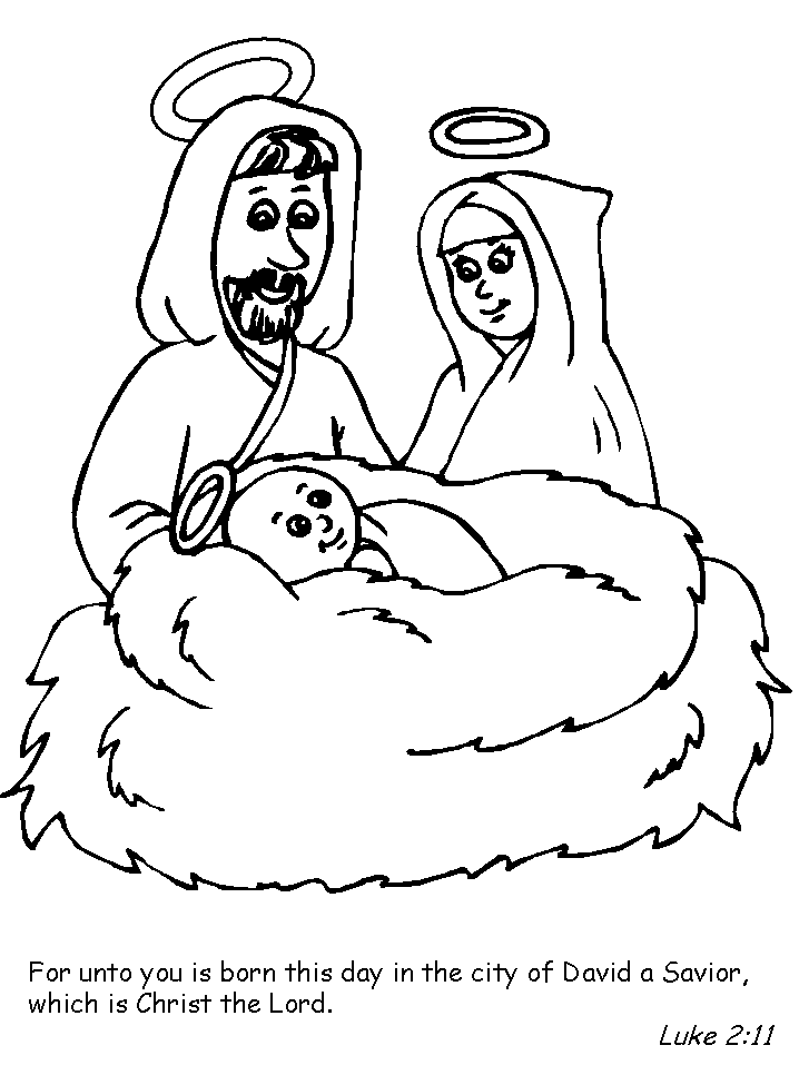 Printable Nativity Bible Coloring Pages - Coloringpagebook.com