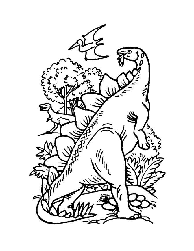 Online Dinosaur Coloring Pages : Coloring Book Area Best Source 