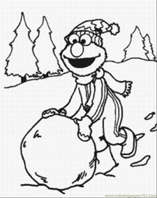 Coloring Pages Elmo Coloring Pages 6 Med (Cartoons > Elmo) - free 