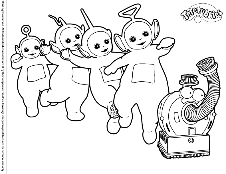 Teletubbies coloring pages in the Coloring Library