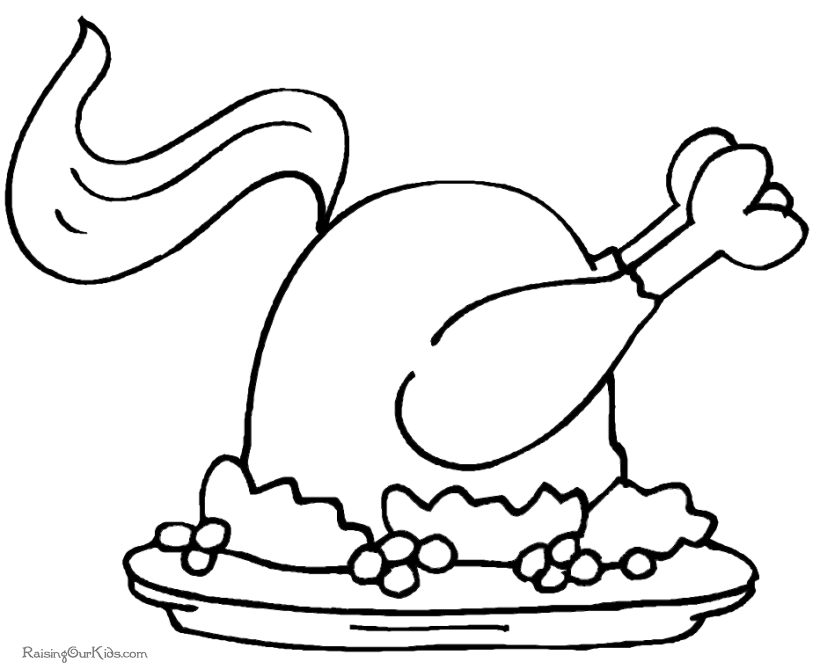 Thanksgiving food coloring pages 014