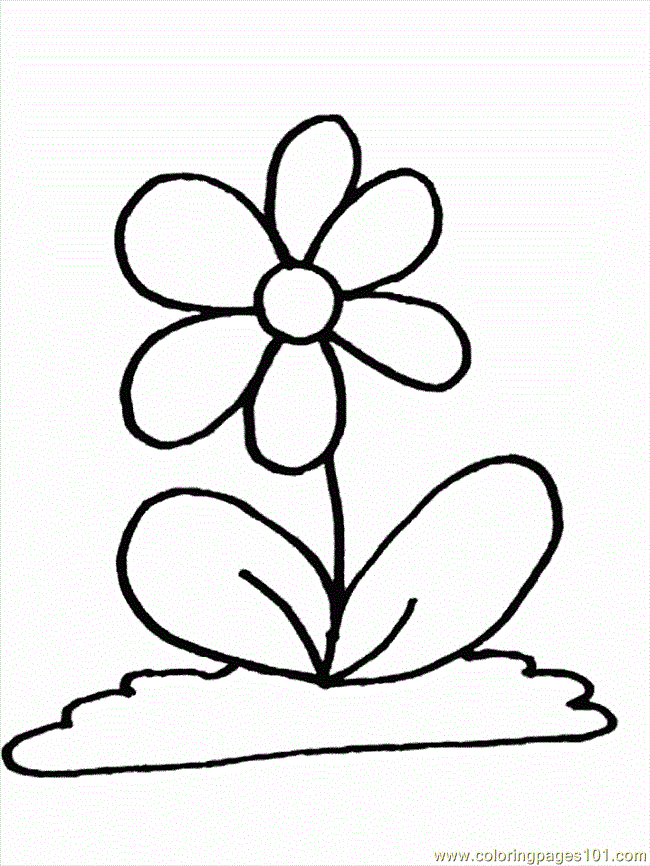 cartoons cartoon flowers printable coloring page