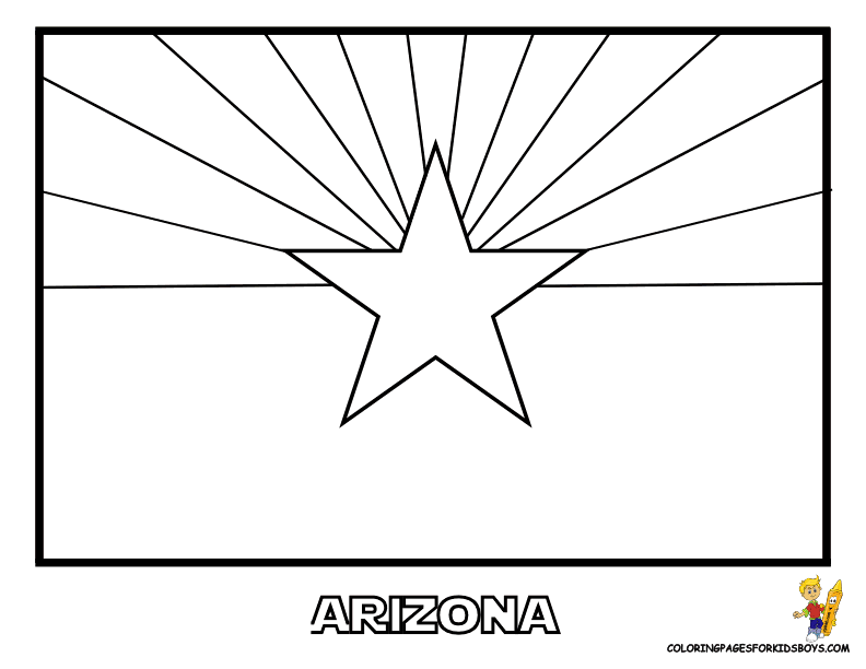 State Flag Coloring Pages - Coloring For KidsColoring For Kids