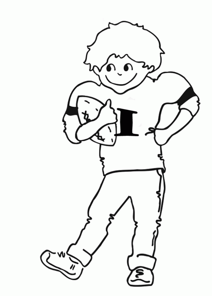 Player Number 4 NFL Football Coloring Pages - Football Coloring 