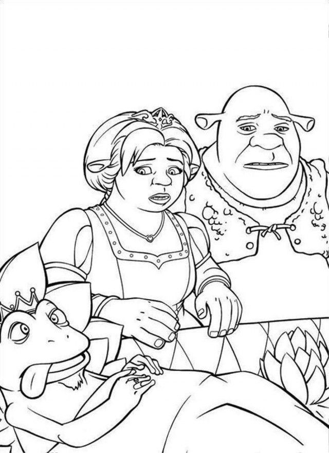 Shrek Papa Frog Coloring Page Coloringplus 165810 Shrek Coloring Page ...
