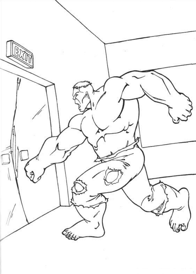 Hulk Coloring Pages and Book | UniqueColoringPages