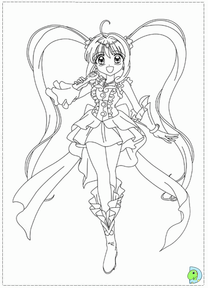 Mermaid melody color Colouring Pages