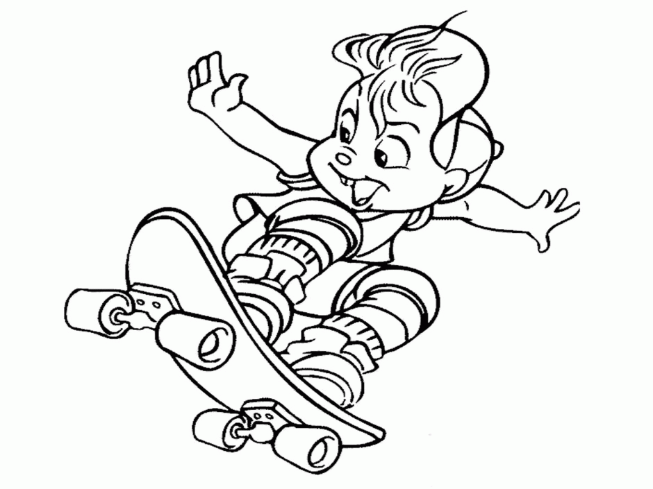 Alvin And The Chipmunks Coloring Page 419024 Free Coloring Pages 