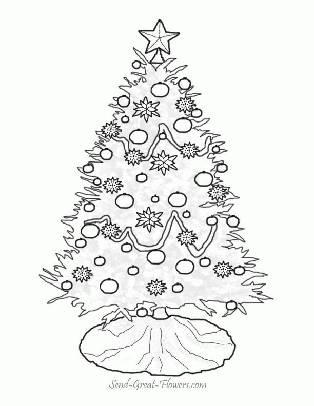 Christmas Wallpapers Free: christmas tree coloring page