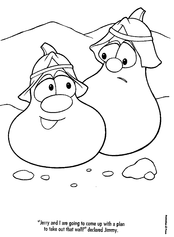 Veggie Tales Halloween Coloring Pages