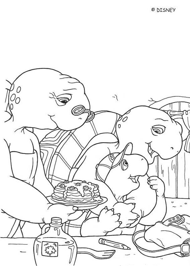 FRANKLIN coloring pages - Franklin with grandma