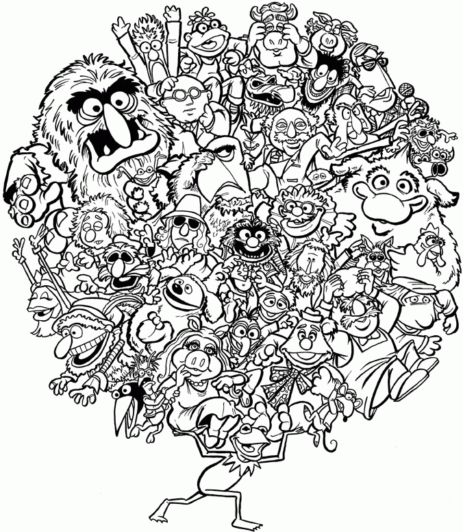 DURKINWORKS: Muppets World of Friendship: Final ink