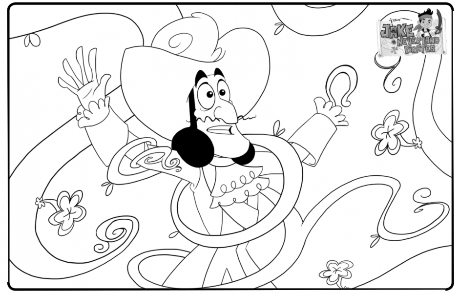 Jake And The Never Land Pirates Coloring Pages And World Map 