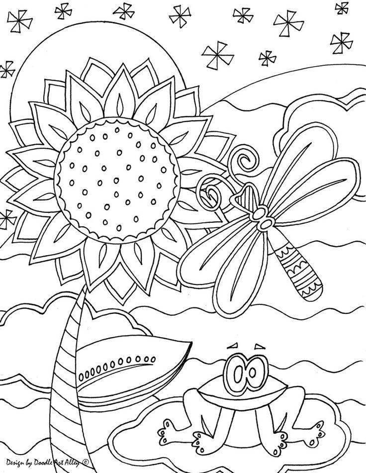 Insect Coloring Pages Doodle Art Alley | Doodle art