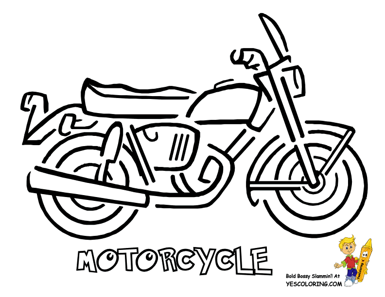Swashbuckler Motorcycle Coloring Sheet | Free | Motorcycle 