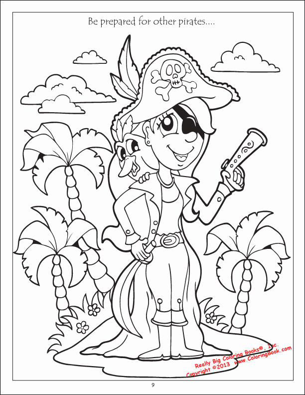 Pirate Treasure Colouring Pages | Kids Coloring Pages | Printable 