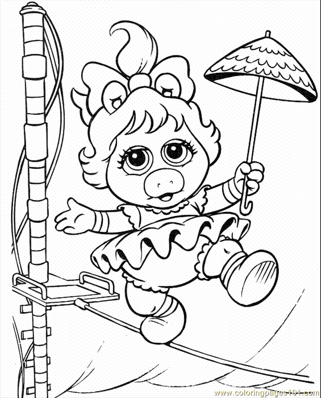 Coloring Pages Muppets1 (Cartoons > Muppet Babies) - free 