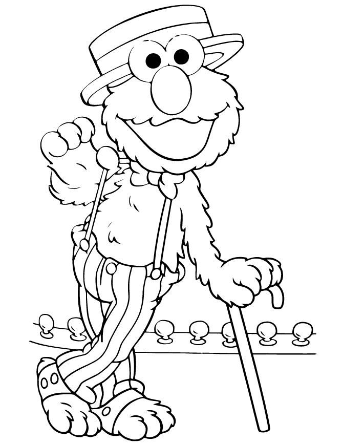 Elmo Coloring Pages - Coloring Home