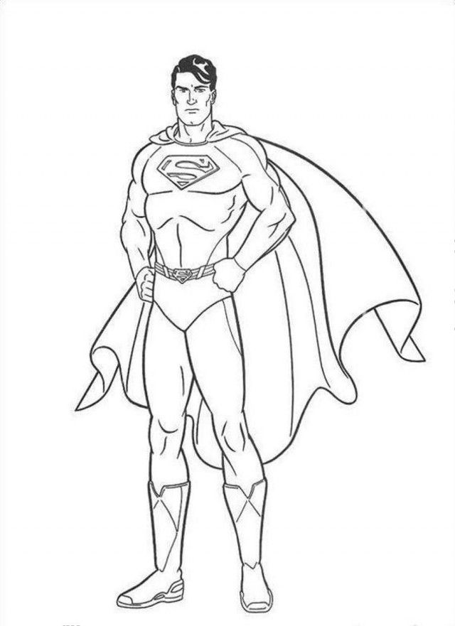 Print Or Download Superman Free Printable Coloring Pages No 30 