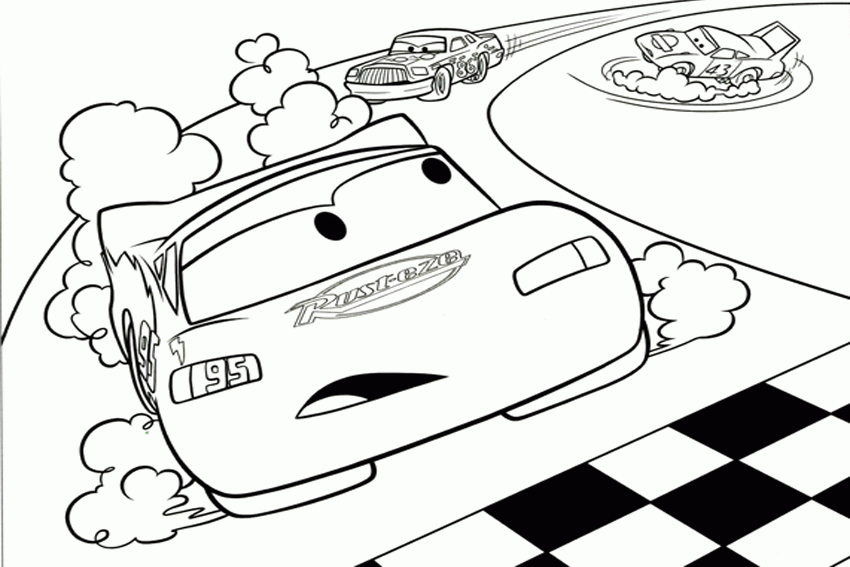 Cars Disney Pixar Coloring Pages - Free Printable Coloring Pages 