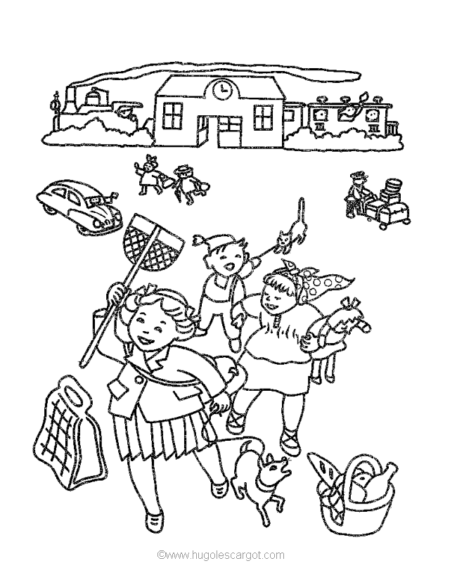 Download Summer Vacation Coloring Pages - Coloring Home