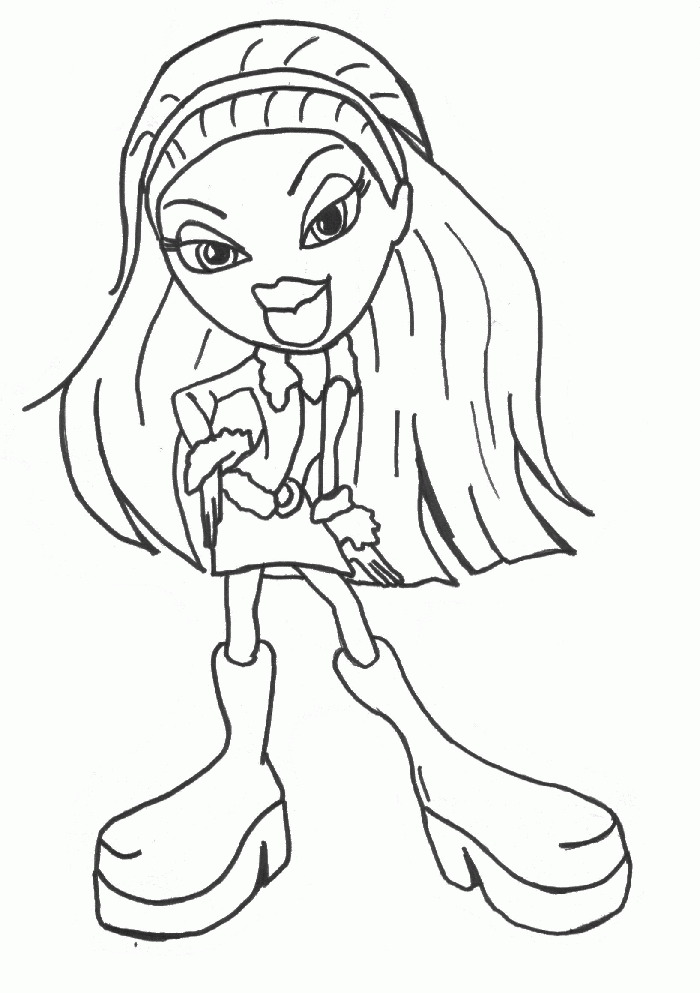 Bratz Coloring Pages To Print 711 | Free Printable Coloring Pages