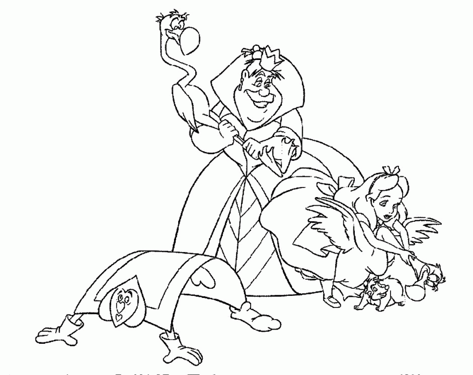 Alice In Wonderland Coloring Book Pages 197 Free Printable 293545 